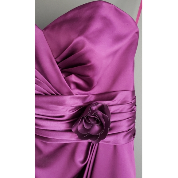 Bridesmaids Dress with Pockets by Allure Bridals in Plum Purple - Picture 3 of 6